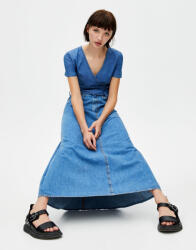 Pull&Bear Pull & Bear Kék Pamut Kapucnis Felső (s) (229441)