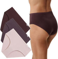 Atlantic Bugyi Classic Atlantic Magas derekú pamut alsónadrág 3-PAK L