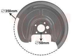 VAN WEZEL Ochranný plech proti rozstreku, Brzdový kotúč VAN WEZEL 5892373 (5892373)