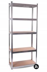 AGA Fém polcrendszer 174x75x30 cm 5 polc (K15208)