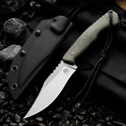 HUANG FU G10 markolatú túlélő kés, kültéri egyenes kés, tökéletes ajándék férfiaknak (888999162702)