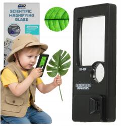  Nagyító üveg nagyító Led háttérvilágítás kék olvasás megfigyelés (Z3249)