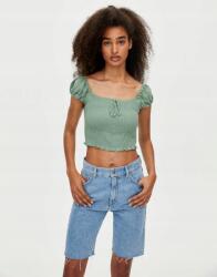 Pull&Bear Pull & Bear Zsályás Testhezálló Felső (L) (229498)