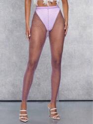 Shein Lila Strasszos Leggings (s) (612368)