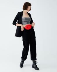 Pull&Bear Pull & Bear Ezüst Fényes Top Off Shoulder (s) (157515)