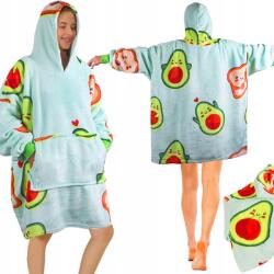  Meleg Pulóver Avokádó Takaró Oversize XXL 2IN1 Vastag Szőrme Puha Kapucnis (24560_AW)