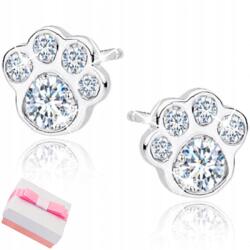  Ezüst fülbevaló kislányoknak 925-ös ezüst tappancsokkal bájos kiegészítők (326)