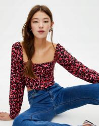 Pull&Bear Pull & Bear Hosszú Ujjú Felső Print (s) (229622)