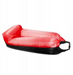 AGA Felfújható ágy Lazy Bag 230x70 cm Fekete/Piros (DS442-RED)