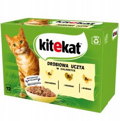 Kitekat macskaeledel nedves doboz 12x85g Baromfi, pulyka, csirke