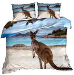  3D Ágyneműhuzat Pamut Szatén 140x200 Kenguru (0318)