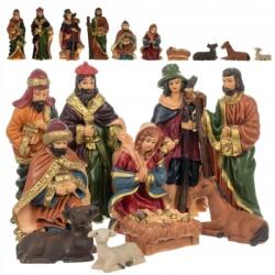 Ruhhy Betlehemi figurák karácsonyi betlehemhez, karácsonyi dísz, 10 darabos készlet (00024823)