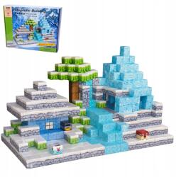  Mágneses építőkockák 200 db-os Építőkészlet 3D blokkok 2 db emberke (78865)