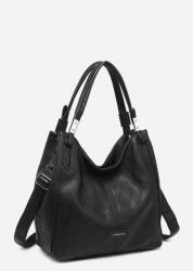 Luigisanto Fekete klasszikus shopper táska női kézitáska válltáska (BI 240427)