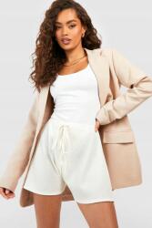 Boohoo Ekrü Magas Derekú Rövidnadrág (34) (GZZ60828-165)