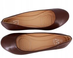 Cink Me Kényelmes Női Balerinacipő Öko Bőr Barna Csokoládé Nagy Méret 43-AS (G9_DM100_BROWN)