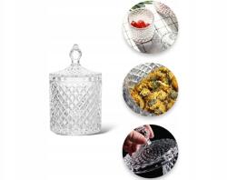 Diabolo Cukortartó üveg tároló üveg cukrászda 8cm