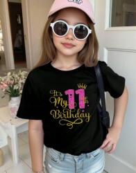 Shein nyomott mintás póló 11 Születésnap S06 fwv 146/152