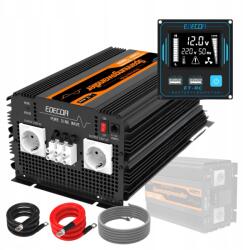 Edecoa Feszültség átalakító Edecoa 3500 W Csúcs 7000W 12V Ac DC Tiszta Sinus Usb