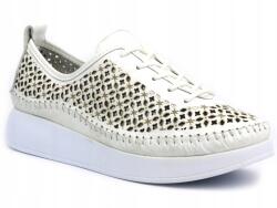 Helios Női Félcipő Helios 1302 Áttört Fehér Bőr (1302.31)