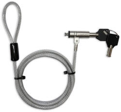 Techly IQ-LOK-15-K kábelzár Ezüst 1, 8 M (107289)