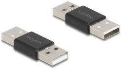 Delock A-típusú USB 2.0 fém adapter apa - apa (65108) (65108) - flylite