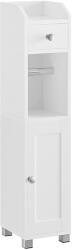 VASAGLE Fürdőszoba szekrény, 20 x 76, 7 x 18 cm, fehér (BBC846P31)