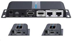 PremiumCord HDMI 1-2 splitter+extender CAT6/6a/7 Full HD 3D khsplit2g (khsplit2g) - ipon