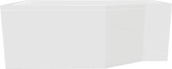 Besco Integra cadă de colț cu paravan 150x75 cm alb I3L-150-O-BI ( I3L150OBI)