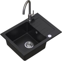 Ruvetti Minimini+ chiuveta cu baterie negru/oțel LP_3200-MM58440BC_W (LP3200MM58440BCW)
