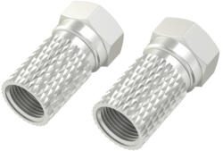Hama 00205204 koax csatlakozó F-típusú 2 db (00205204)