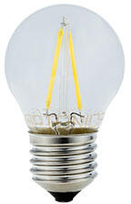 OPTONICA LED lámpa E27 Filament (2W/300°) Kisgömb - meleg fehér (1866)