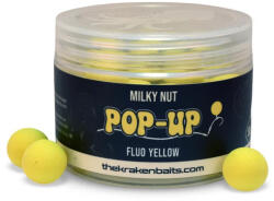 Kraken Baits Milky Nut Fluo Yellow Pop Ups fluo lebegő bojli 12mm (K-MNFP12)