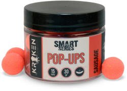 Kraken Baits Smart Series Sausage Fluo Red Pop Ups fluo lebegő bojli 12mm (K-SMPS12)