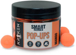 Kraken Baits Smart Series Crazy Mango Fluo Orange Pop Ups fluo lebegő bojli 18mm (K-SMPCM18)