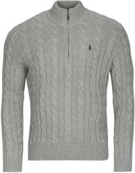 Ralph Lauren Pulovere Bărbați PULL DEMI ZIP EN MAILLE TORSADEE Polo Ralph Lauren Gri EU XS