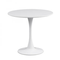 Mobiliamo Jesolo Modern Kerek Étkezőasztal Fehér Színben (Jesolo_80)