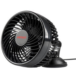 AMiO Ventilátor 12V szivargyújtós 1x15 cm (6") átmérőjű tapadókorongos, szélvédőre - AMIO