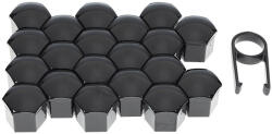 Carmotion Kerékanya kupak - kerékcsavar kupak grafit fekete 19 mm-es csavarvédők 20 db - Carmotion