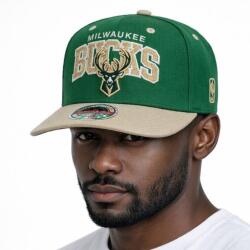 Mitchell & Ness snapback Milwaukee Bucks Team Arch Snapback green/beige