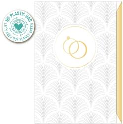  Artebene képeslap borítékkal, arany gyűrűs esküvői (4) (124902)