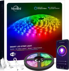 Gosund NITEBIRD SL3 SL3 10m/12V/1A/hangvezérlés/távoli vezérlés/ütemezés/zene és APP vezérlés/Smart Wi-Fi-s RGB LED szalag (SL3) (SL3)