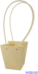  Virágtáska kicsi trapéz - Halvány Krém