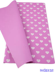 Fólia ív 57x57cm 20db/cs - Szivecskés - Lila