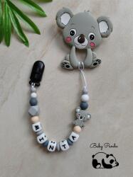 Baby Panda Névre szóló rágcsalánc - Koala - szürke