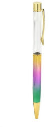  Arany Színű Szivárványos Színes Választható Ásványtörmelékkel Töltött Golyóstoll