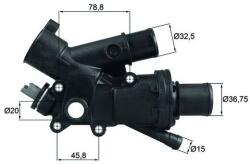 MAHLE Termostat chladenia MAHLE TH 43 83 (TH 43 83)