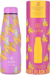 Estia Home Art Travel Flask Save the Aegean Sticlă Termos Reciclabilă din Oțel Inoxidabil Fără BPA 500 ml Banana Swirl 01-22235 (01-22235)