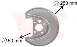 VAN WEZEL Ochranný plech proti rozstreku, Brzdový kotúč VAN WEZEL 5888374 (5888374)