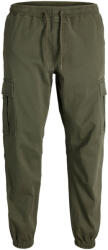 JACK & JONES Pantaloni Bărbătești Cargo Elastici Relaxed Fit Olive Night 12289589 (12289589)